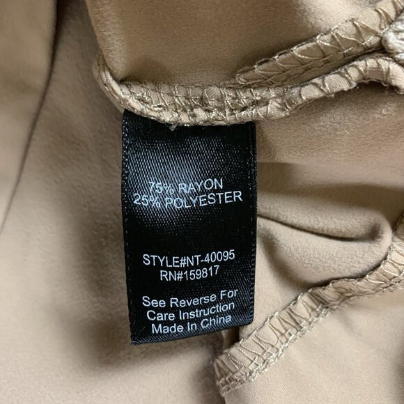 Altar’d State Tan Cropped Hoodie Drawstring Long Sleeve Minimalist Casual Small - Picture 4 of 4